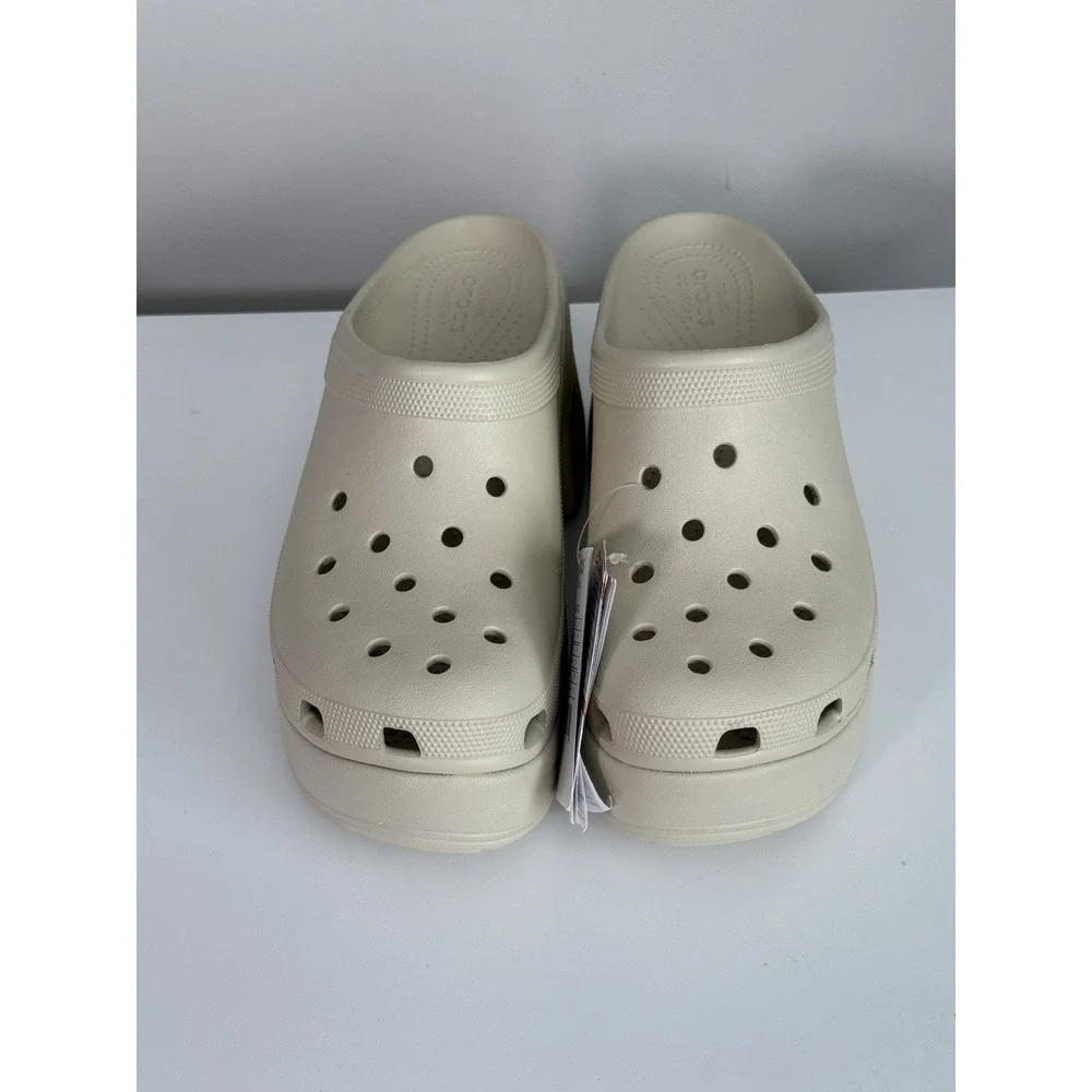 Crocs Siren Clog‎ Men 11 Bone Beige White Platform Chunky Heels Y2K Bratz Doll